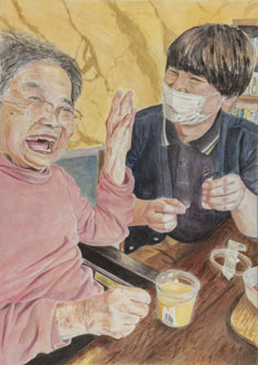 受賞作品 池田佳子さん作 題名「おやつの時間」